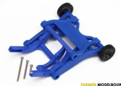 Traxxas Wheelie bar, assembled (blue) (fits Slash, Stampede, Rustler, Bandit series) – TRX3678-BLUE