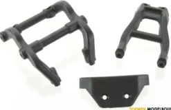 Traxxas Wheelie bar mounts & rear skidplate black – TRX6777