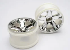 Traxxas Wheels, All-Star 2.8″ (chrome) (nitro rear/ electric front) (2) – TRX5576