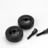 Traxxas Wheels (4)/ Axles (2), for Maxx wheelie bar – TRX4976