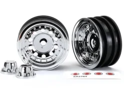Traxxas Wheels, 1.9″, chrome (2)/ center caps (2)/ decal sheet (requires TRX8255A extended stub axle) – TRX8175