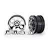 Traxxas Wheels 2.2 classic chrome 2 center caps front 2 rear 2 requires #8255A extended thread stub axle – TRX8163