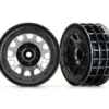 Traxxas Wheels, Method 105 2.2″ (black chrome, beadlock) (beadlock rings sold separately) – TRX8171