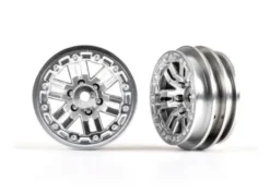 Traxxas Wheels, 1.0 (satin chrome) (2) – TRX9768-SATIN
