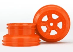 Traxxas Wheels, SCT orange, beadlock style, dual profile (1.8″ inner, 1.4″ outer) (2) – TRX7673A