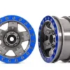 Traxxas Wheels, TRX-4 Sport 2.2 (gray, blue beadlock style) (2) – TRX8180-BLUE