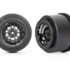 Traxxas Wheels, Weld black chrome (rear) (2) – TRX9473X