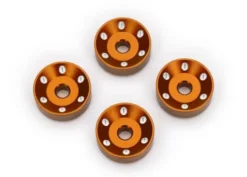 Traxxas Wheel washers, machined aluminum, orange (4) – TRX10257-ORNG