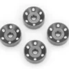 Traxxas Wheel washers, machined aluminum, gray (4) – 10257-GRAY