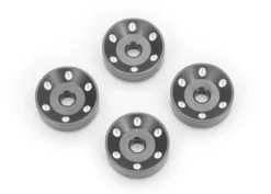 Traxxas Wheel washers, machined aluminum, gray (4) – 10257-GRAY