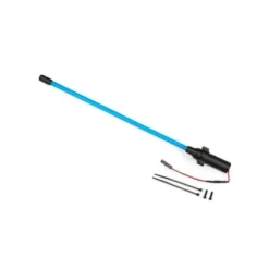 TRAXXAS Whip light, LED, blue (assembled) (1)/ 3x12mm BCS (2) (replacement for 1 whip light, left or right) (requires #6588X accessory power supply) – TRX10992-BLUE