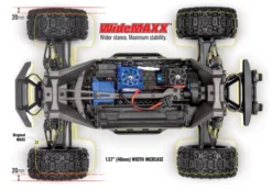 Traxxas Wide Maxx V2 1/10 4S Brushless Monster Truck TSM RTR Groen