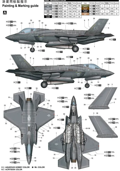 Trumpeter F-35A Lightning in 1:32 bouwpakket (Nederlandse uitvoering!)