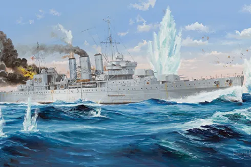 Trumpeter HMS Cornwall 1941 – 1:350 bouwpakket