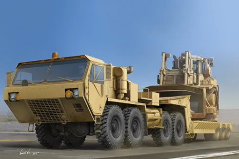 Trumpeter M983A2 HEMTT Tractor with M870A1 Semi- Trailer in 1:35 bouwpakket