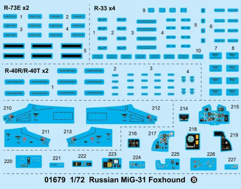 Trumpeter Russian MiG-31 Foxhound – 1:72 bouwpakket