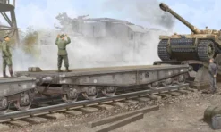 Trumpeter Schwere Plattformwagen Type SSyms 80 – 1:35 bouwpakket