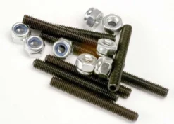 TRX3962 – Set (grub) screws 3x25mm (8)/ 3mm nylon locknuts (8)