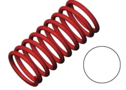 TRX5436 – Spring, shock (red) (GTR) (2.9 rate white) (1 pair)