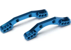 TRX7537X – Shock towers, front & rear, 6061-T6 aluminum (blue-anodized)