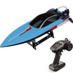 UDI RC Mosasaurus 42cm Brushless High Speed RC Boot RTR 2.4GHz Blauw compleet met 7.4V 2S 3000mAh LiPo batterij en lader