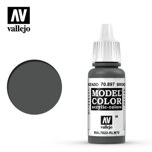 Vallejo Model Color Bronze Green -17ml -70897