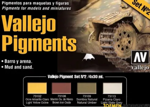 Vallejo Pigments Set Nr. 2 Mud and Sand