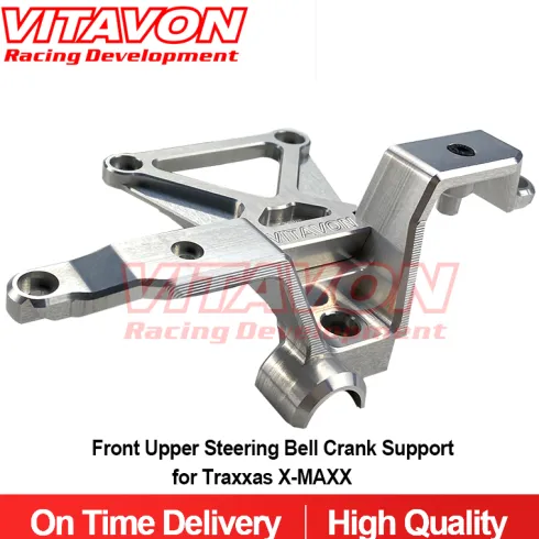 VITAVON Aluminium #7075 Front Upper Steering Bell Crank Support – Voor Traxxas X-MAXX