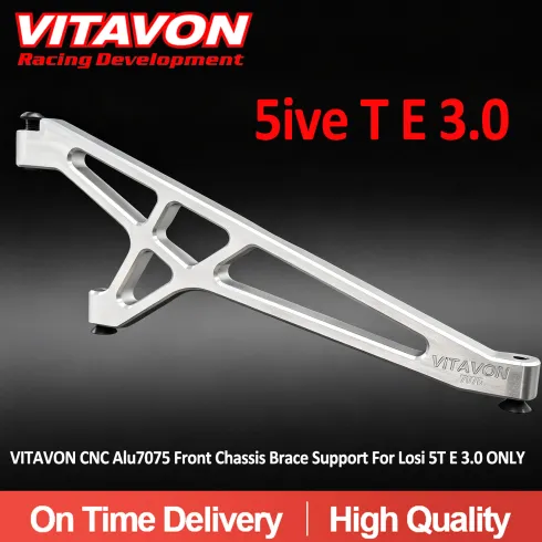 VITAVON CNC Alu7075 Front Chassis Brace Support voor Losi 5ive-T E 3.0