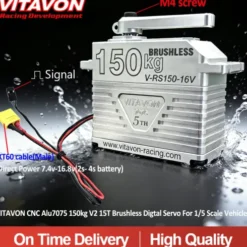 VITAVON CNC Alu7075 150KG V2 15T Brushless Digitale Servo – 1/5 Scale