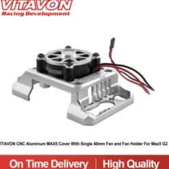 VITAVON CNC Aluminium #7075 MAX5 Cover met 40mm Fan & Fan Cover – Voor MAX5 G2
