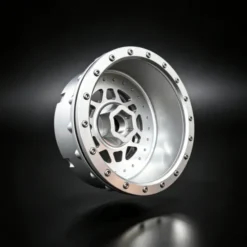 VITAVON CNC Aluminum Beadlock Wheel voor Losi 5ive-T E 3.0 Zilver