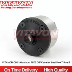 VITAVON CNC Aluminum 7075 Diff Case voor Losi 5ive-T en 5ive-B