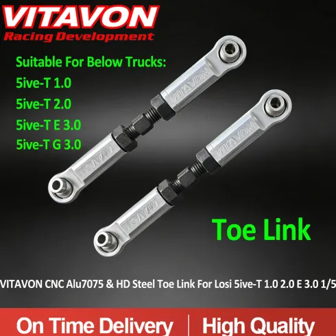 Vitavon CNC Alu7075 Toe Links voor Losi 5ive 1/5