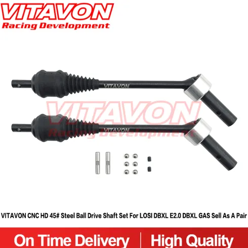 VITAVON CNC HD 45# Stalen Ball Drive Shaft Set voor Losi DBXL Electric & Gas
