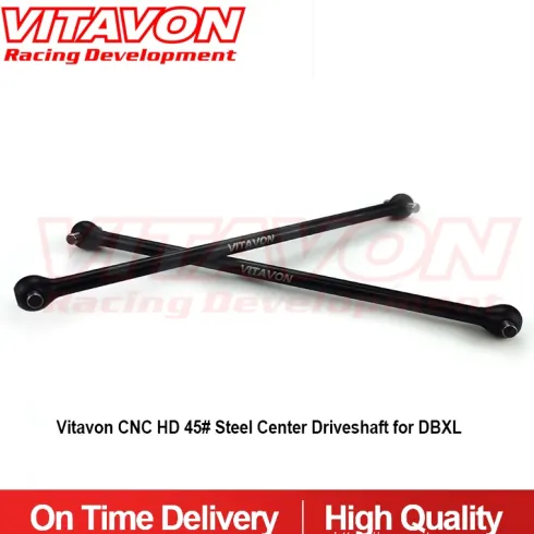VITAVON CNC HD 45# Stalen Center Drive Shaft Set voor LOSI DBXL E 2.0 (2 stuks)