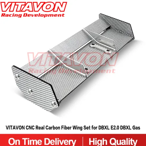 VITAVON CNC Real Carbon Fiber Wing Set voor Losi DBXL-E 2.0 & DBXL Gas