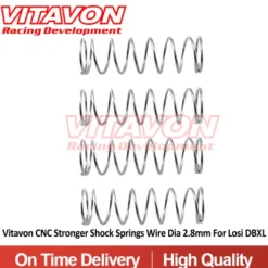 VITAVON CNC Versterkte Schokdemperveren (Draad Ø 2,8 mm) voor LOSI DBXL