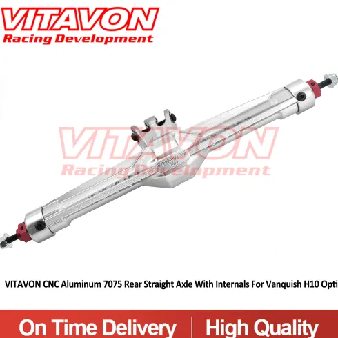 VITAVON H10 CNC Alu 7075 Rear Straight Axle met Internals
