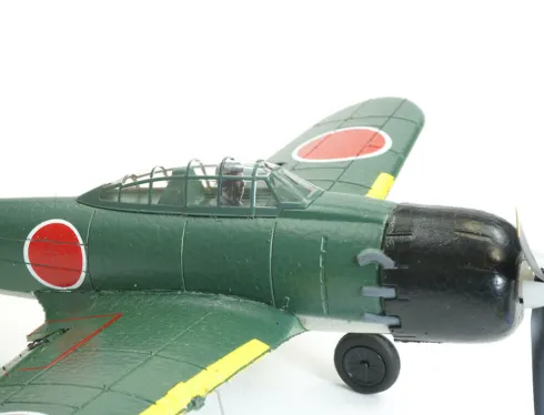 Volantex Mitsubishi Zero 400mm 4-kanaals elektro vliegtuig met gyroscoop RTF