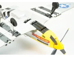 VOLANTEX P-51D Mustang Groen 4-kanaals 500mm brushless RC vliegtuig met Gyroscoop RTF compleet met 7.4V 400mAh 25C Lipo accu en lader