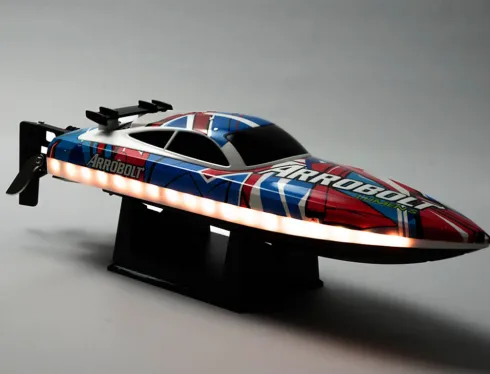 VOLANTEX RC Boot Arrobolt ‘Lumen’ SR40 Brushless RTR EU Combo Rood compleet met 11.1V 1000mAh Li-Ion accu en lader – 50 km/h