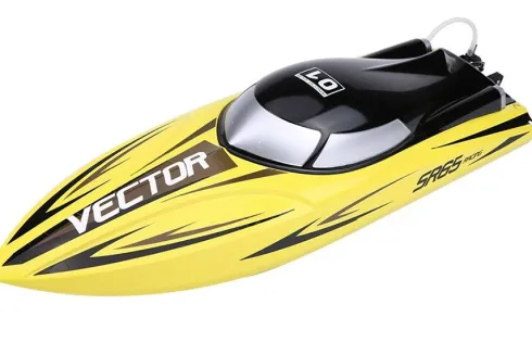 Volantex Vector SR65 Brushless Racing Boat RTR geel compleet met lipo accu en lader