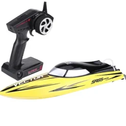 Volantex Vector SR65 Brushless Racing Boat RTR geel compleet met lipo accu en lader