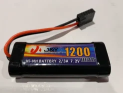 7.2 volt 1200mah NiMH flat accupack met Traxxas stekker voor 1/16 (TRX2925X)