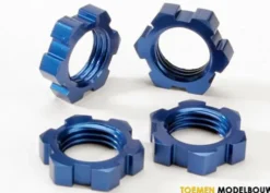 Wheel nuts splined 17mm blue-anodized – TRX5353