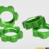 Wheel nuts splined 17mm green-anodized – TRX5353A