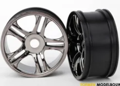 Wheels split-spoke black chrome front – TRX6478