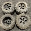 4X ARRMA 1/8 dBoots Backflip Monster Truck 6S Front/Rear 3.8 Pre-Mounted Tires, 17mm Hex (2) (AR510092) (Gebruikt In Een Nette Staat)!