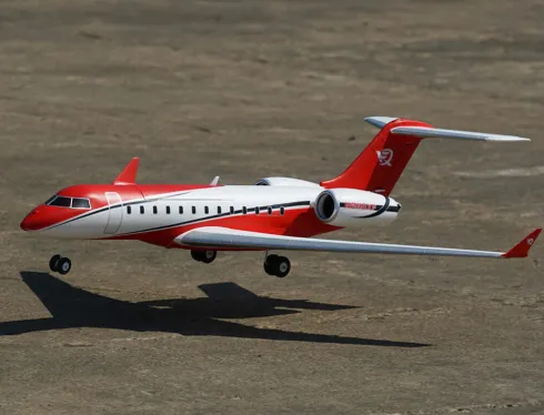 XFly Twin 40mm J-65 EDF Business Jet PNP – Rood